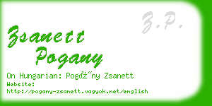 zsanett pogany business card